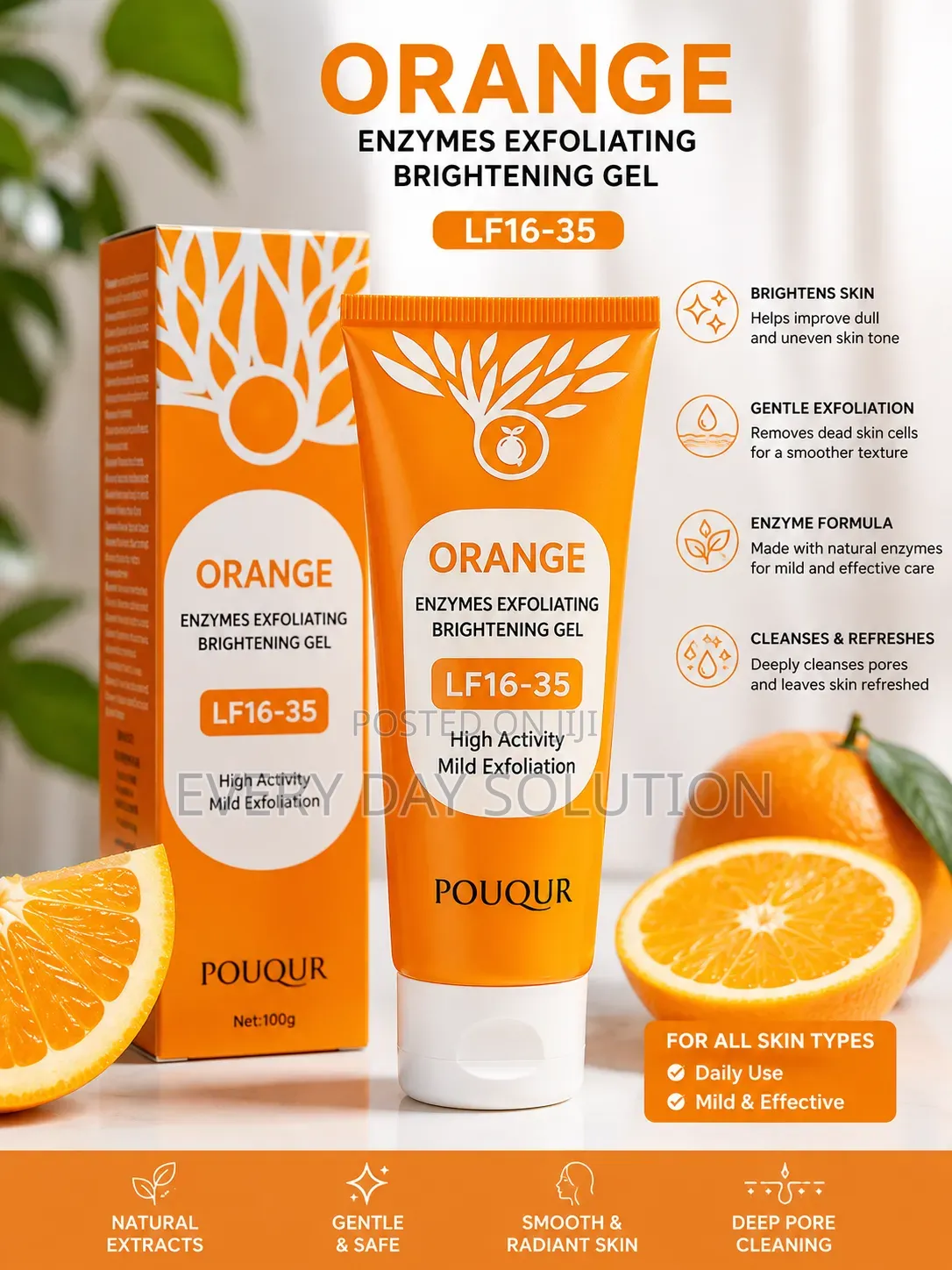 Orange Enzymes Exfoliating Gel – Smooth Radiant Skin