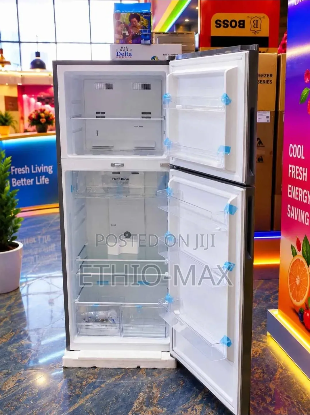 Boss Refrigerator 550L – Full Fan Cooling System