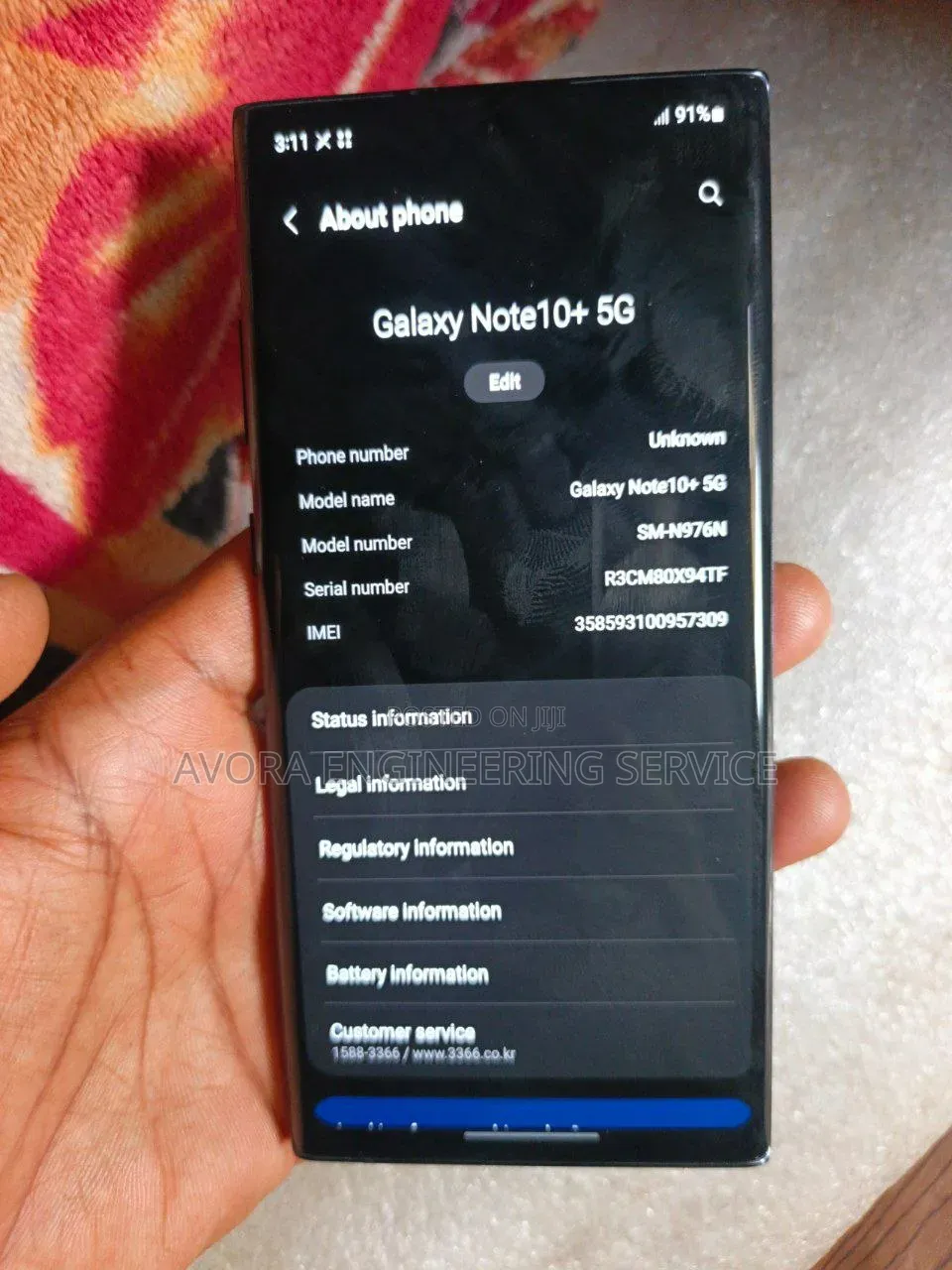Samsung Galaxy Note 10 Plus 5G 256 GB Black