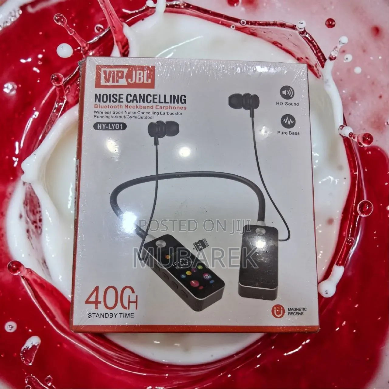 HY-LY01 Noise Cancelling Bluetooth Neckband Earphones With400H Standby