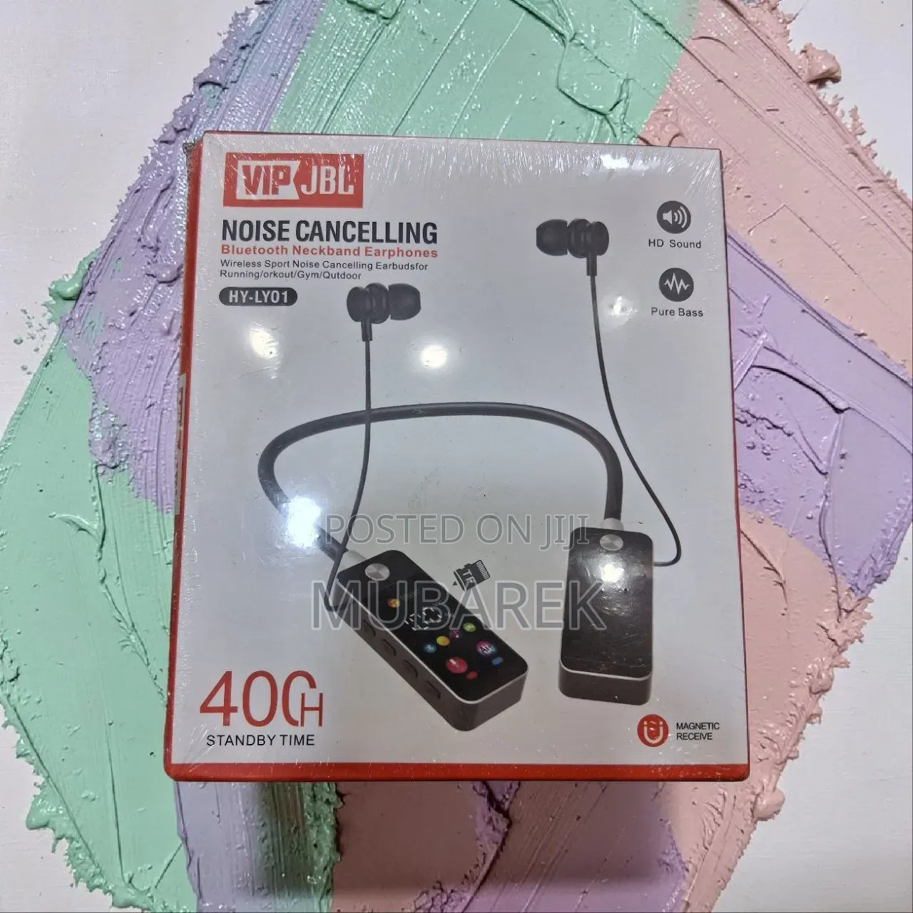 VIP JBL Bluetooth Neckband Earbuds – HD Sound TF Card Support