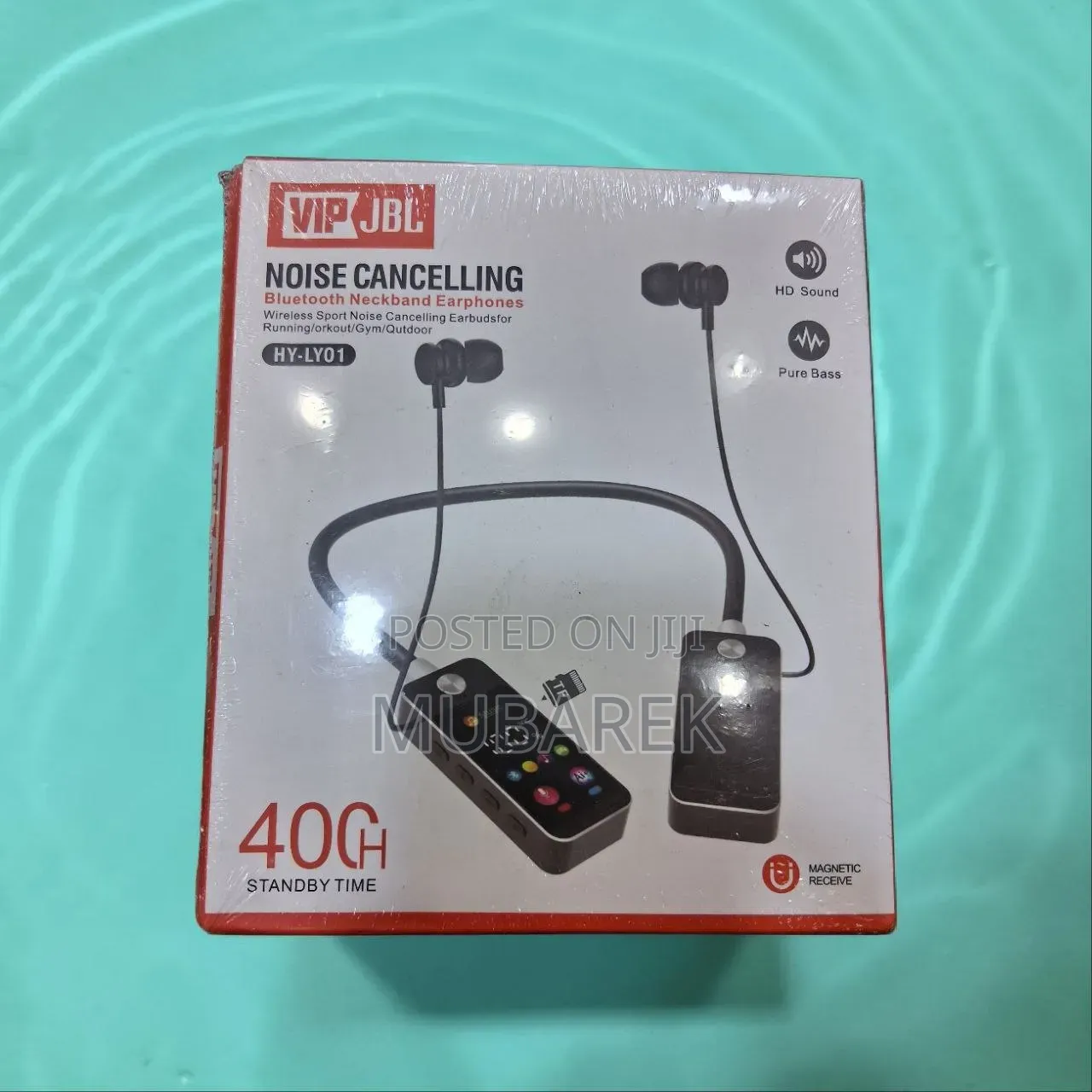 Premium HY-LY01 Bluetooth Neckband – Noise Cancelling Magnetic Earbuds