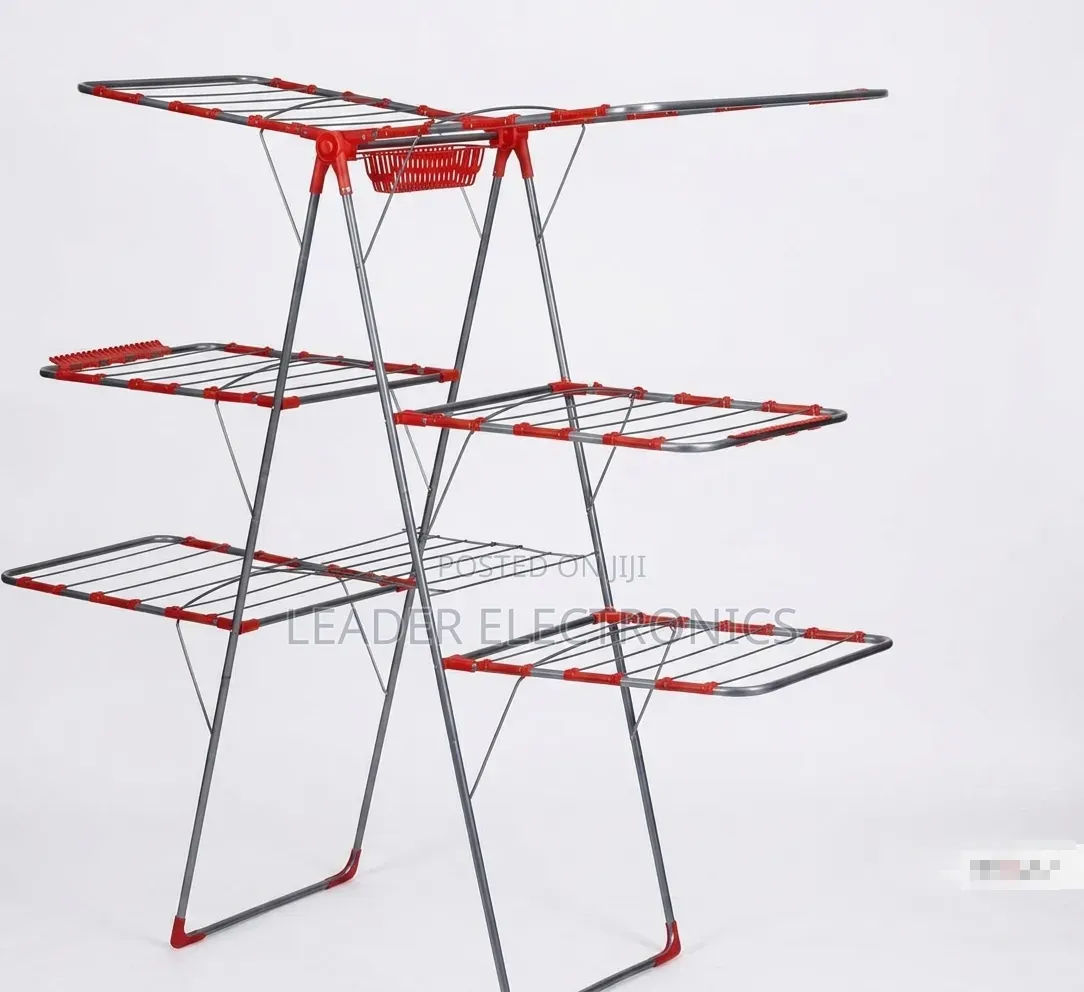 Turkish 6-Wing Foldable Clothes Drying Rack – Premium Laundry Drying