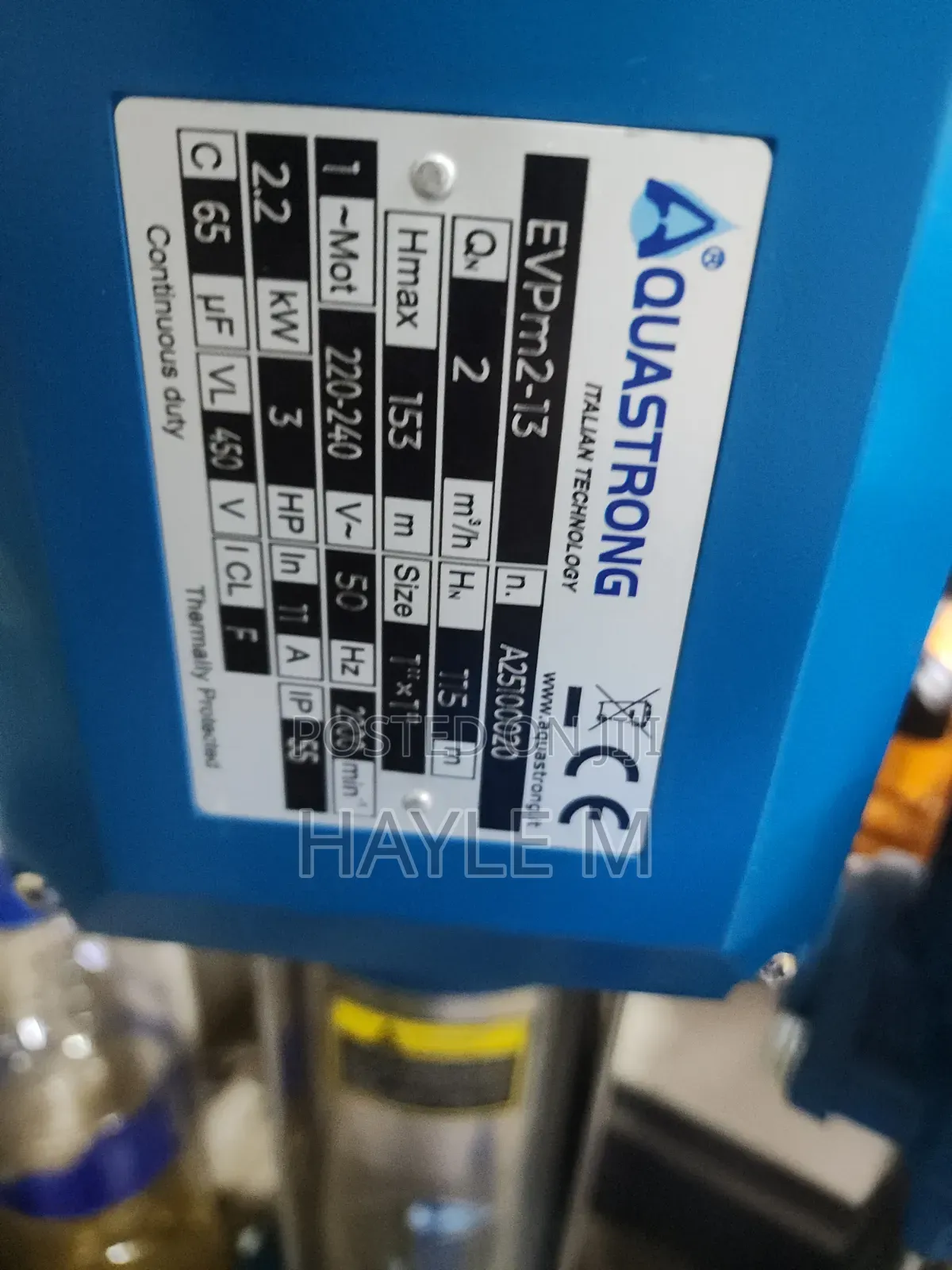 Aquastrong Vertical Pump 3hp