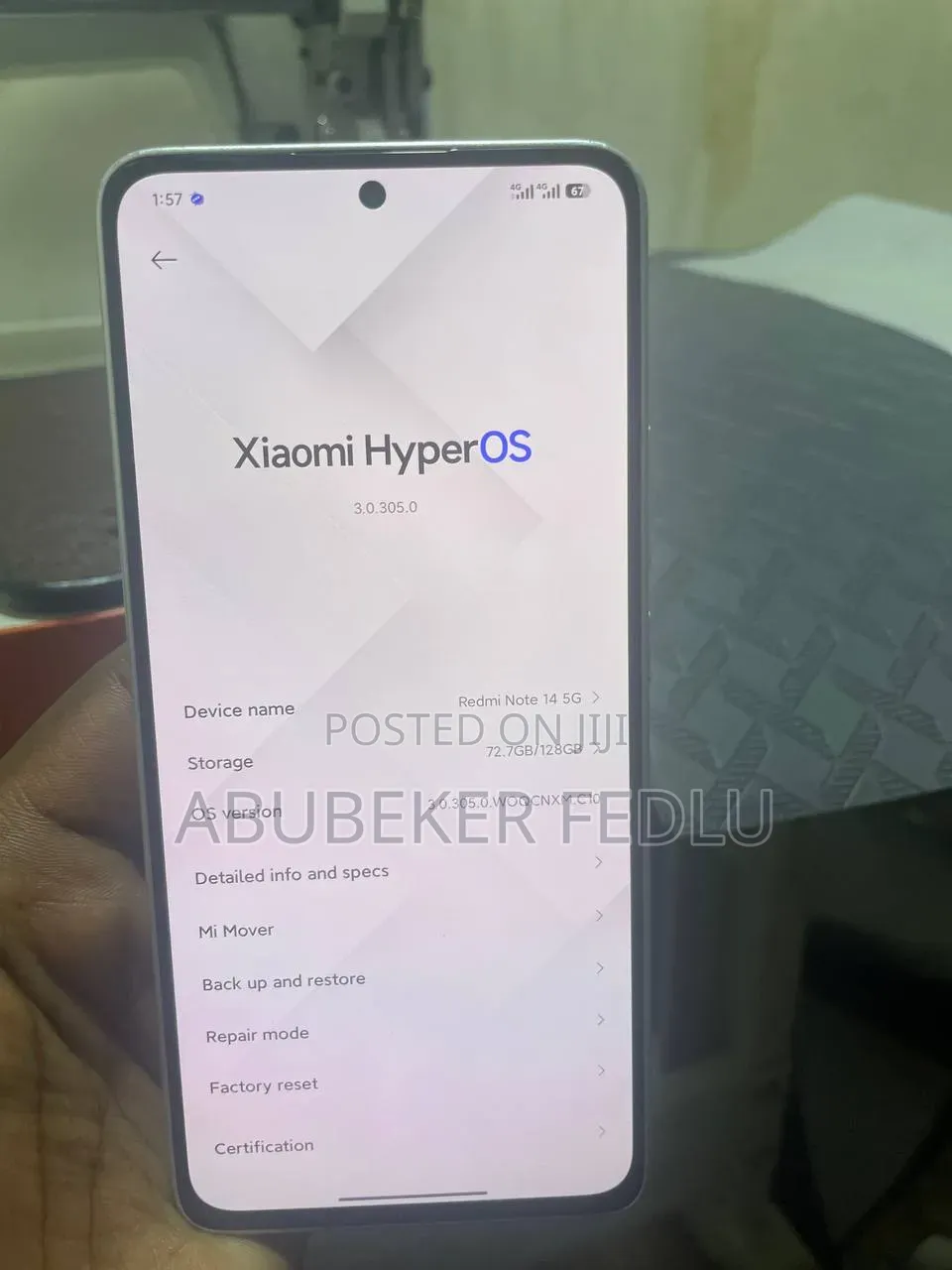 Xiaomi Redmi Note 14 5G 256 GB Gray