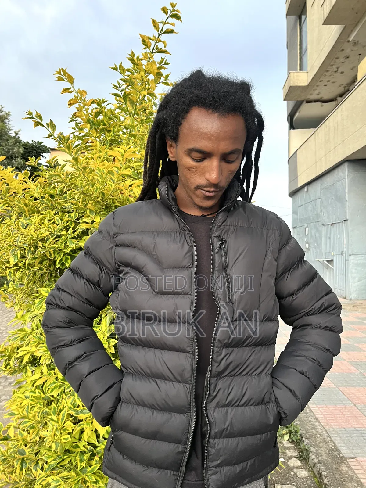 Black Quilted Puffer Jacket