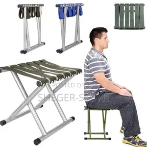 High Quality Portable Folding Stool ተጣጣፊ ወንበር 100 Kg