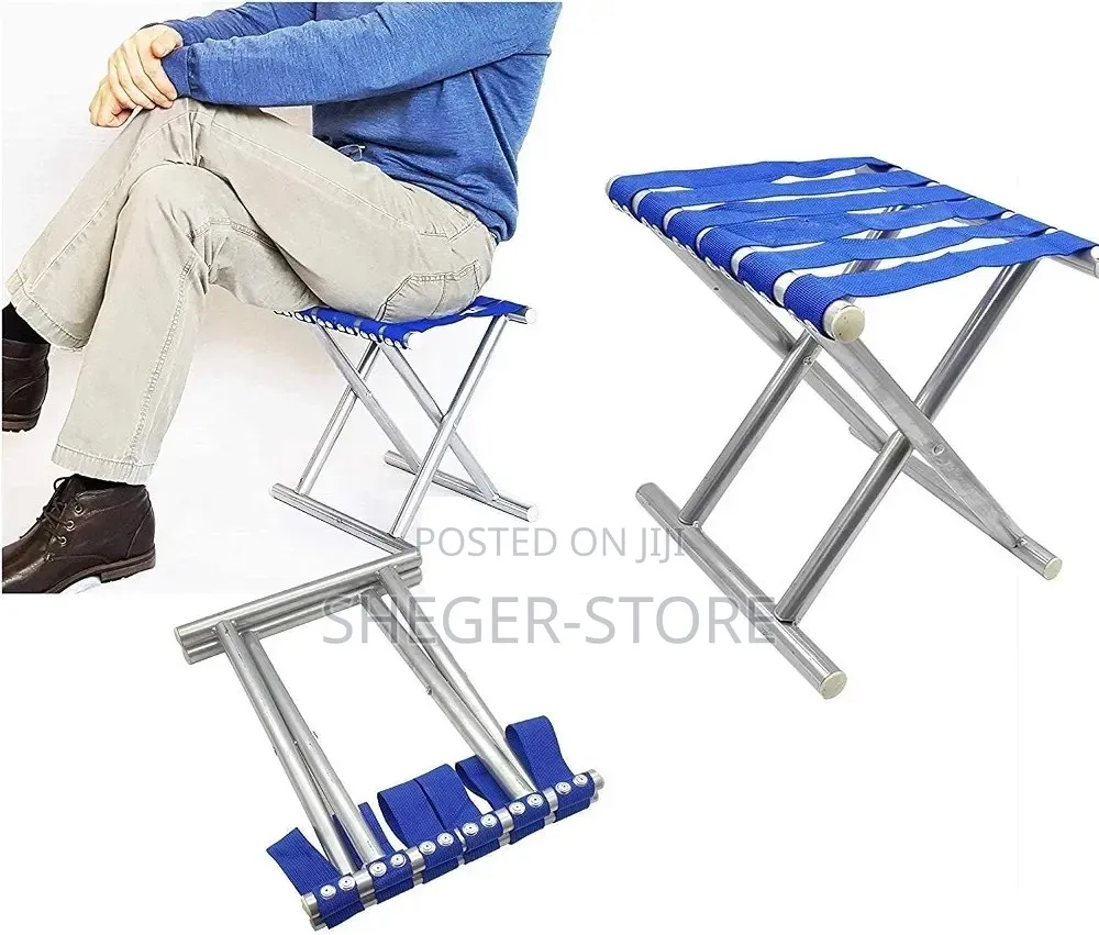 High Quality Portable Folding Stool ተጣጣፊ ወንበር 100 Kg