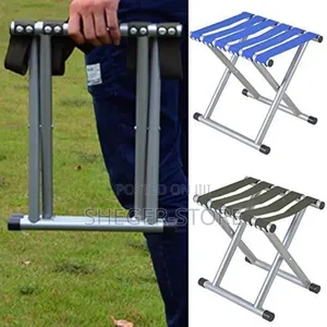 High Quality Portable Folding Stool ተጣጣፊ ወንበር 100 Kg