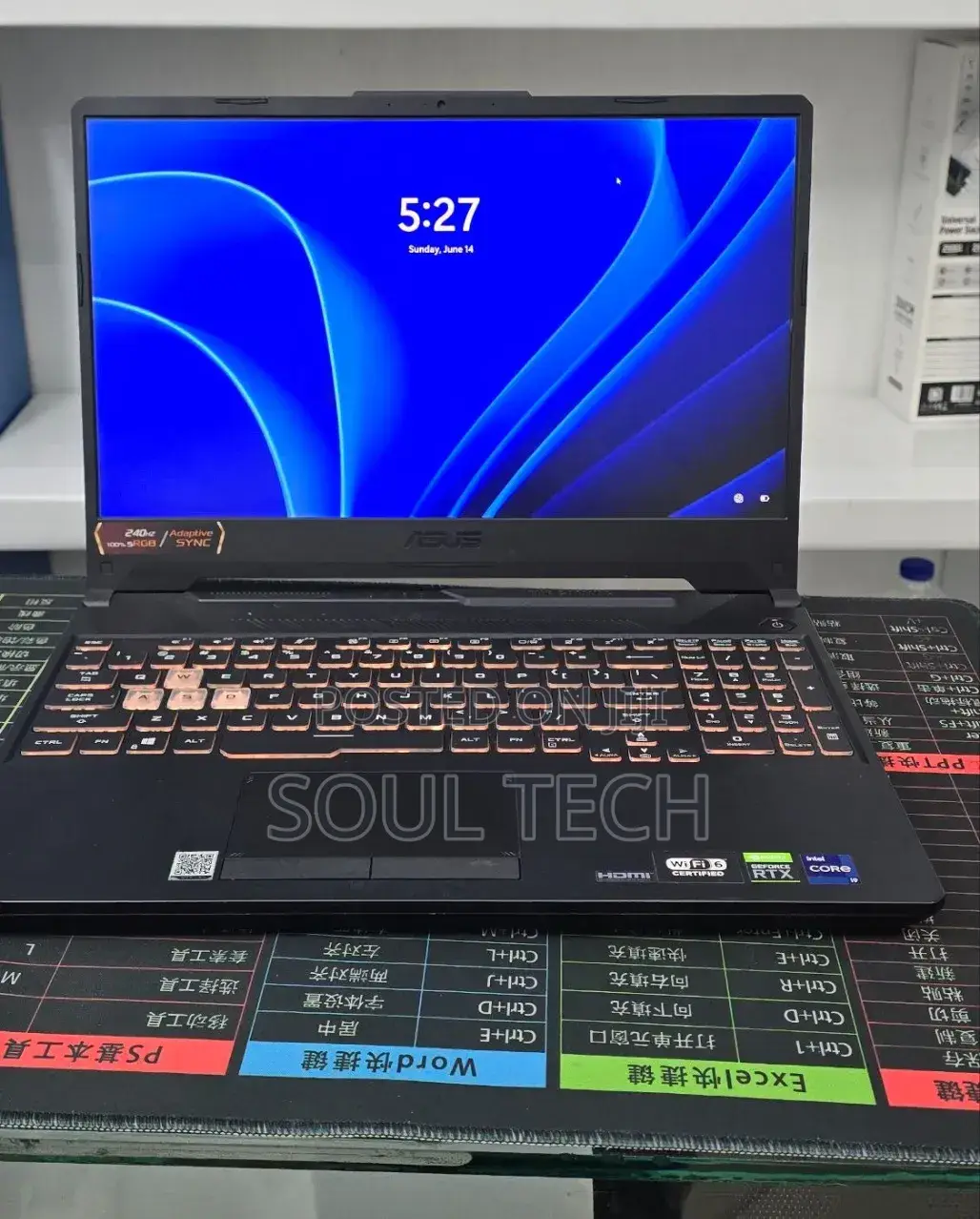 New Laptop Asus TUF Dash F15 16GB Intel Core i9 SSD 512GB