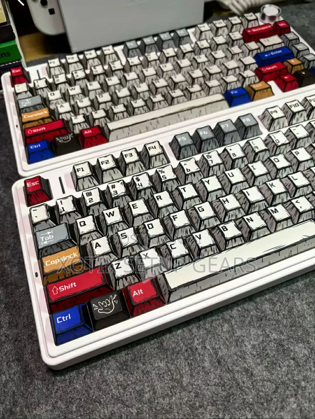 Aula F75 75% Mechanical Keyboard - Comic Keycaps Edition