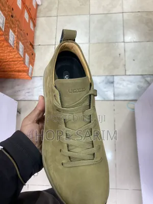 UAXX Olive Green Suede Sneakers: