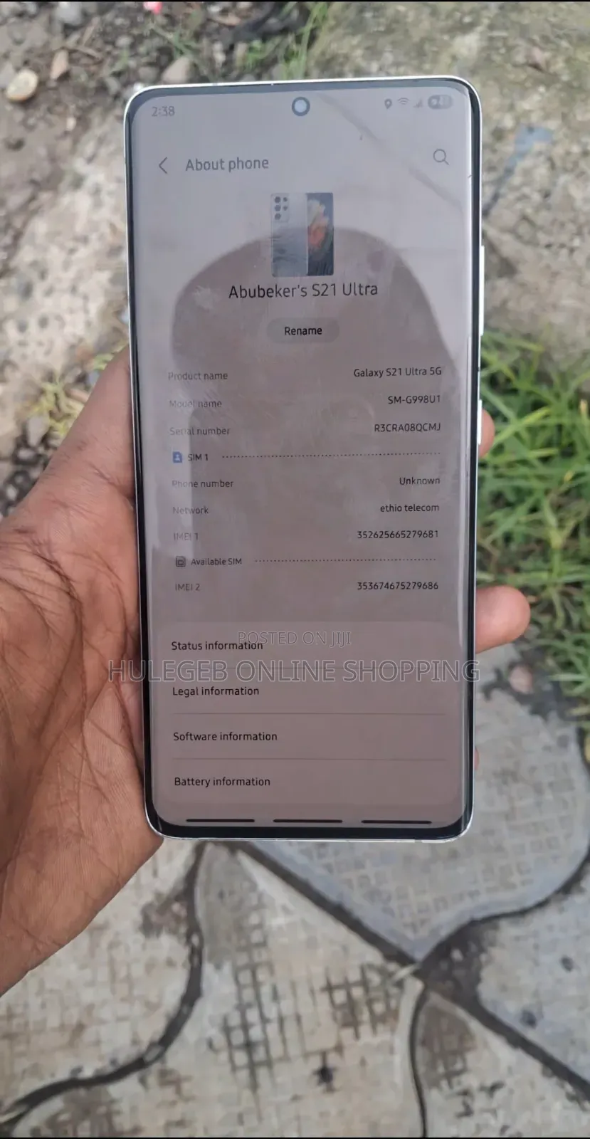 Samsung Galaxy S21 Ultra 5G 128 GB Silver