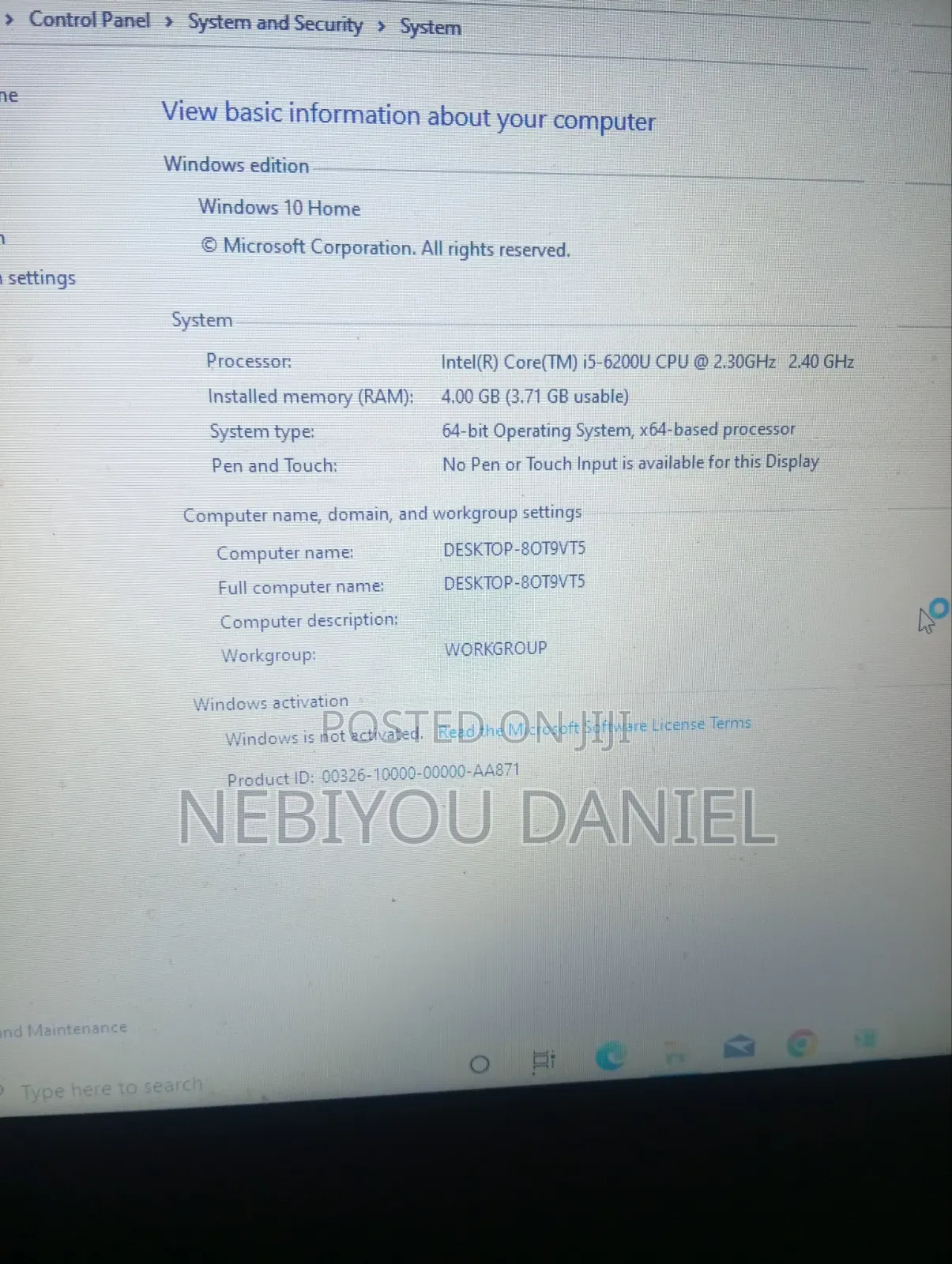 Laptop Dell Vostro 15 3559 4GB Intel Core i5 HDD 1T