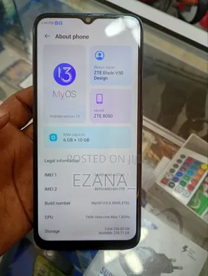 ZTE Blade V50 Design 4G 256 GB Gray
