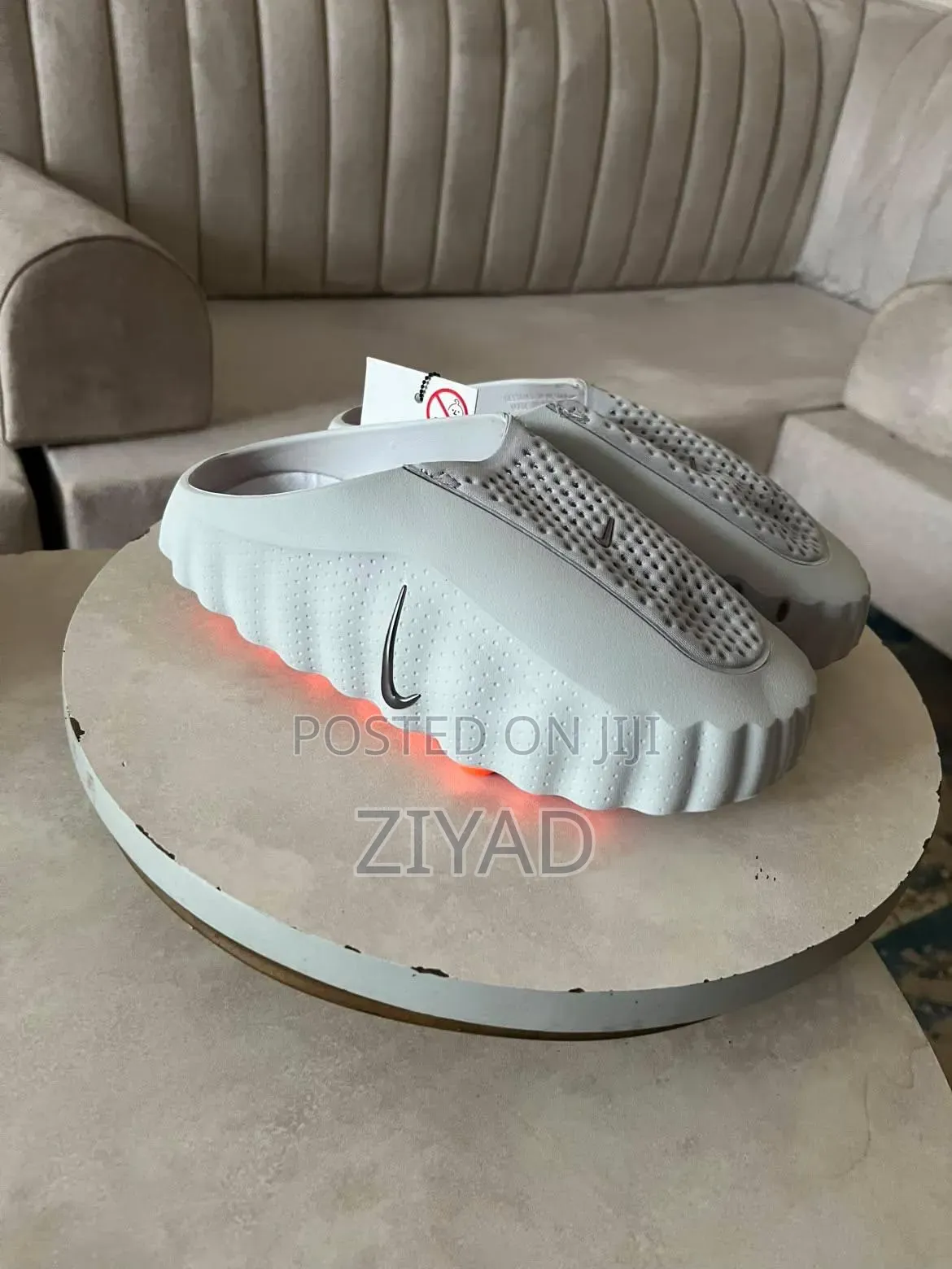 Original Nike Mind 001 Slides Silver