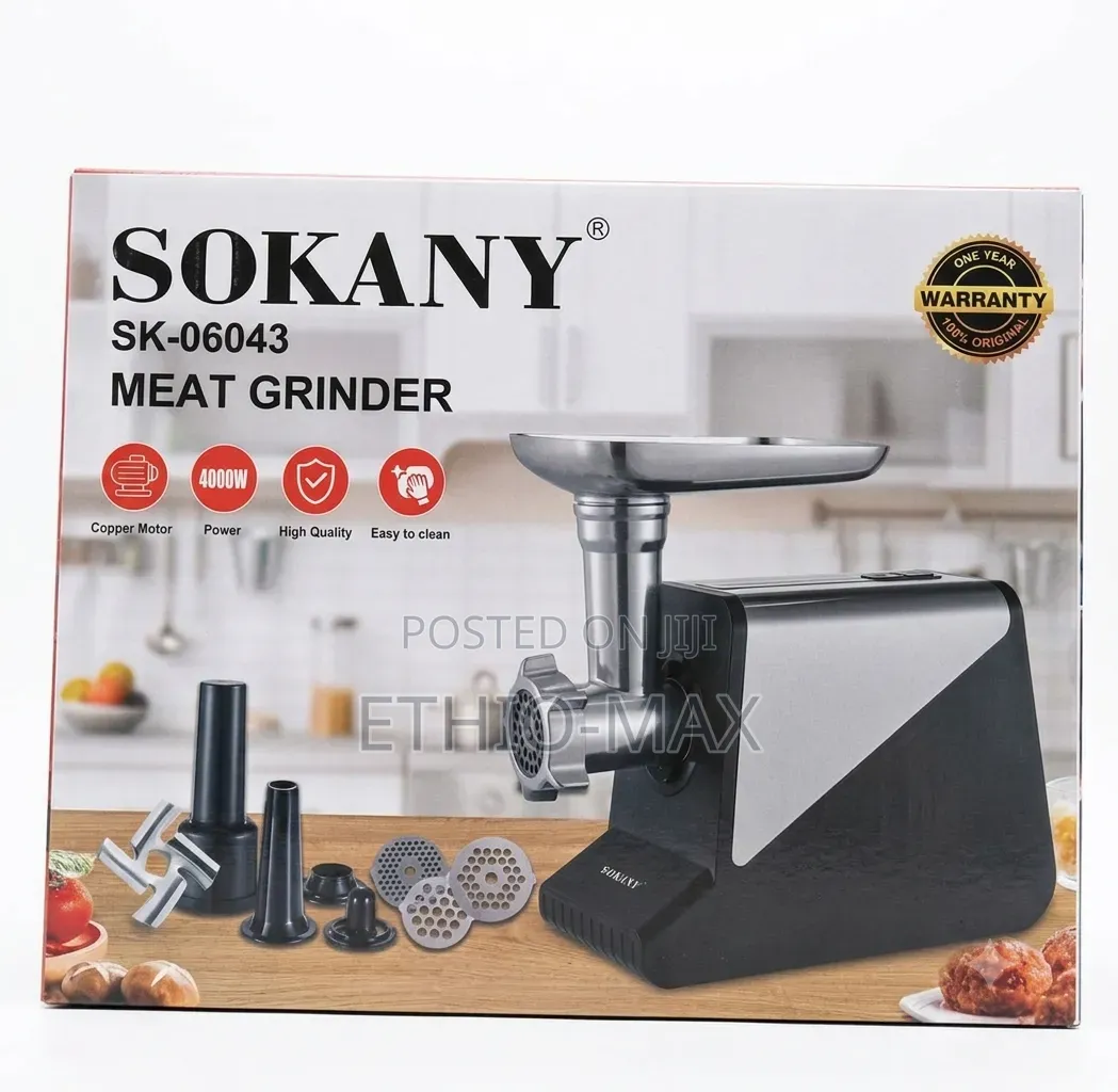 Sokany Meat Grinder – Fresh Meat, Powerful Performance Professional