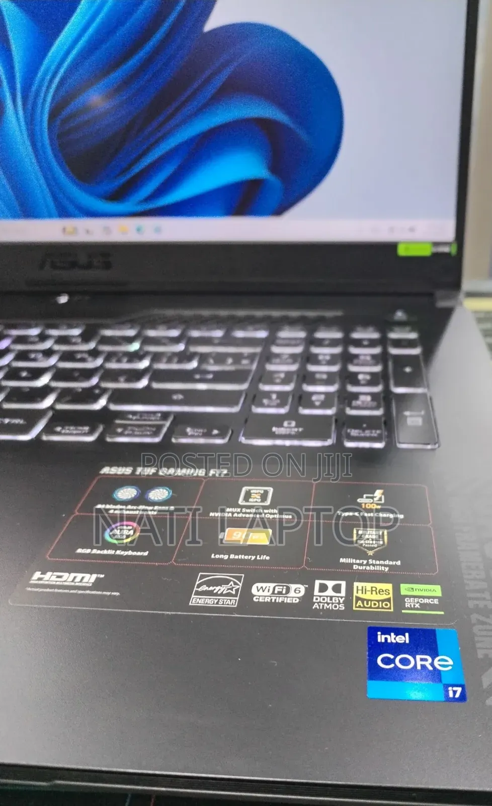 New Laptop Asus TUF Gaming A15 16GB Intel Core i7 SSD 1T