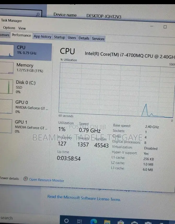 Laptop Lenovo Ideapad 3 16GB Intel Core i7 SSD 256GB
