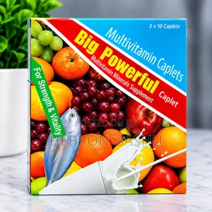 Big Powerful Multivitamin Caplets – 30 Caplets | ለጤና እና ለኃይል