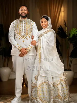 Elegant Ethiopian Habesha Kemis – Traditional White Dress