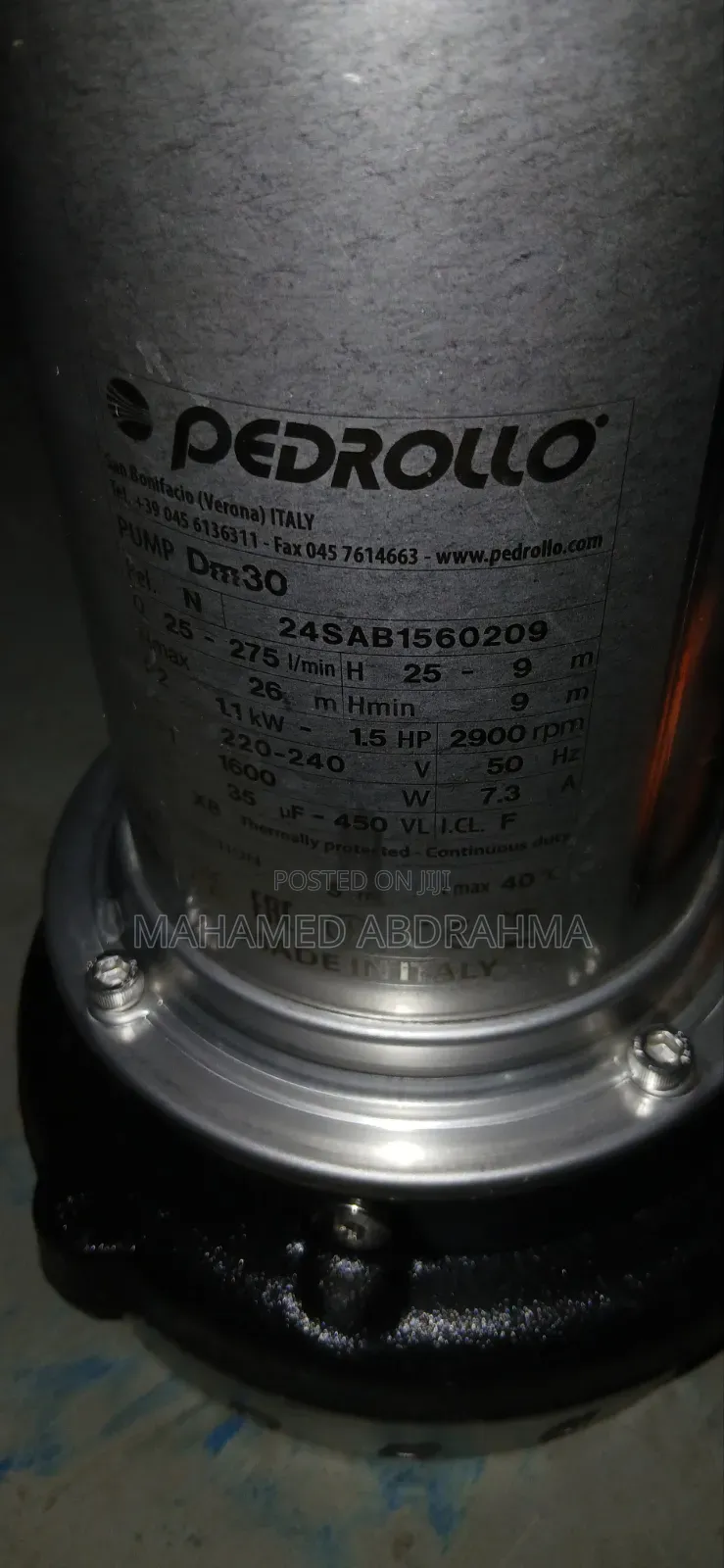 Pedrolo Semersible Pump