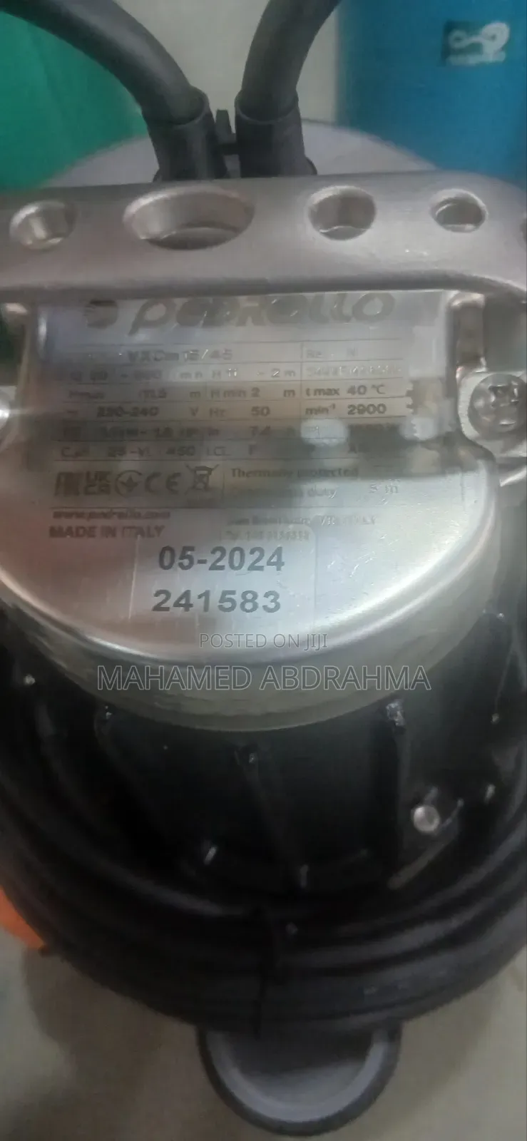 Pedrollo Sewage Pump 2hp