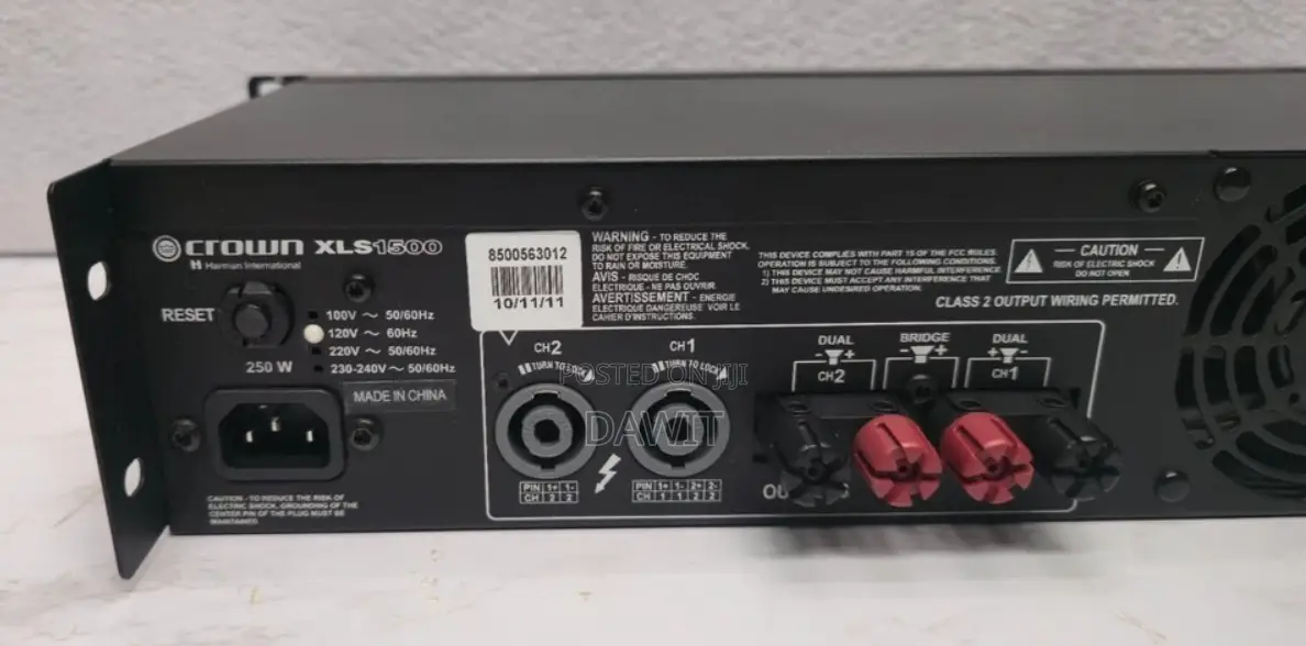 Crown XLS 1500 DriveCore Power Amplifier