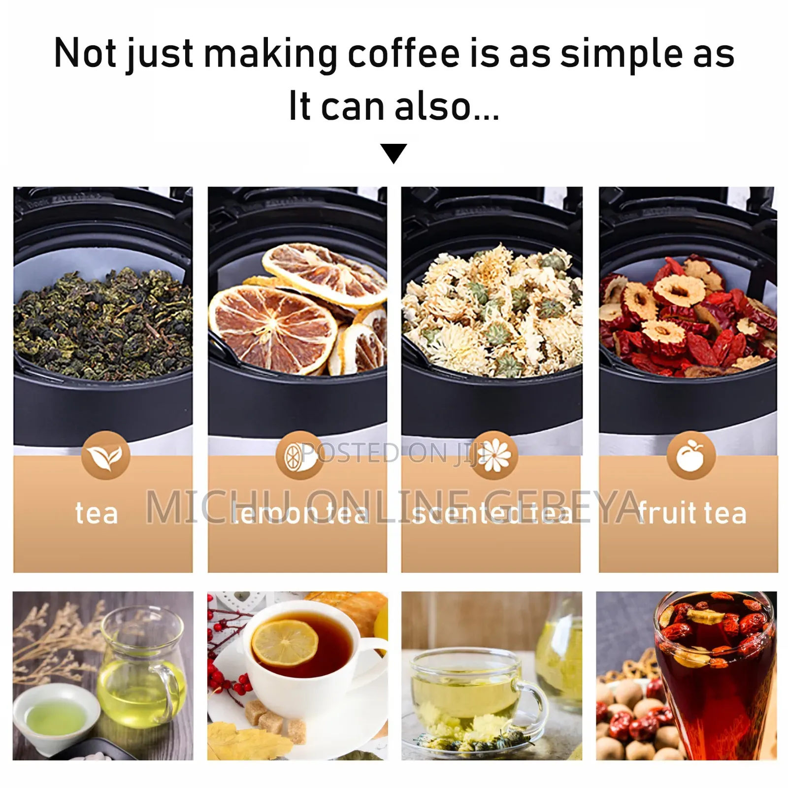1.25 L/ 10 Cups Sonifer Automatic Drip Coffee Maker/ Free Delivery