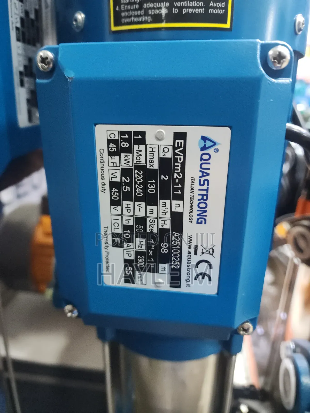 Aquastrong Vertical Pump 2.5hp