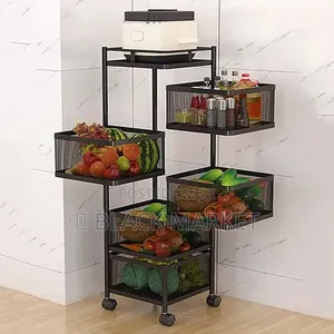 5 Layer Movable Kitchen Storage Rack