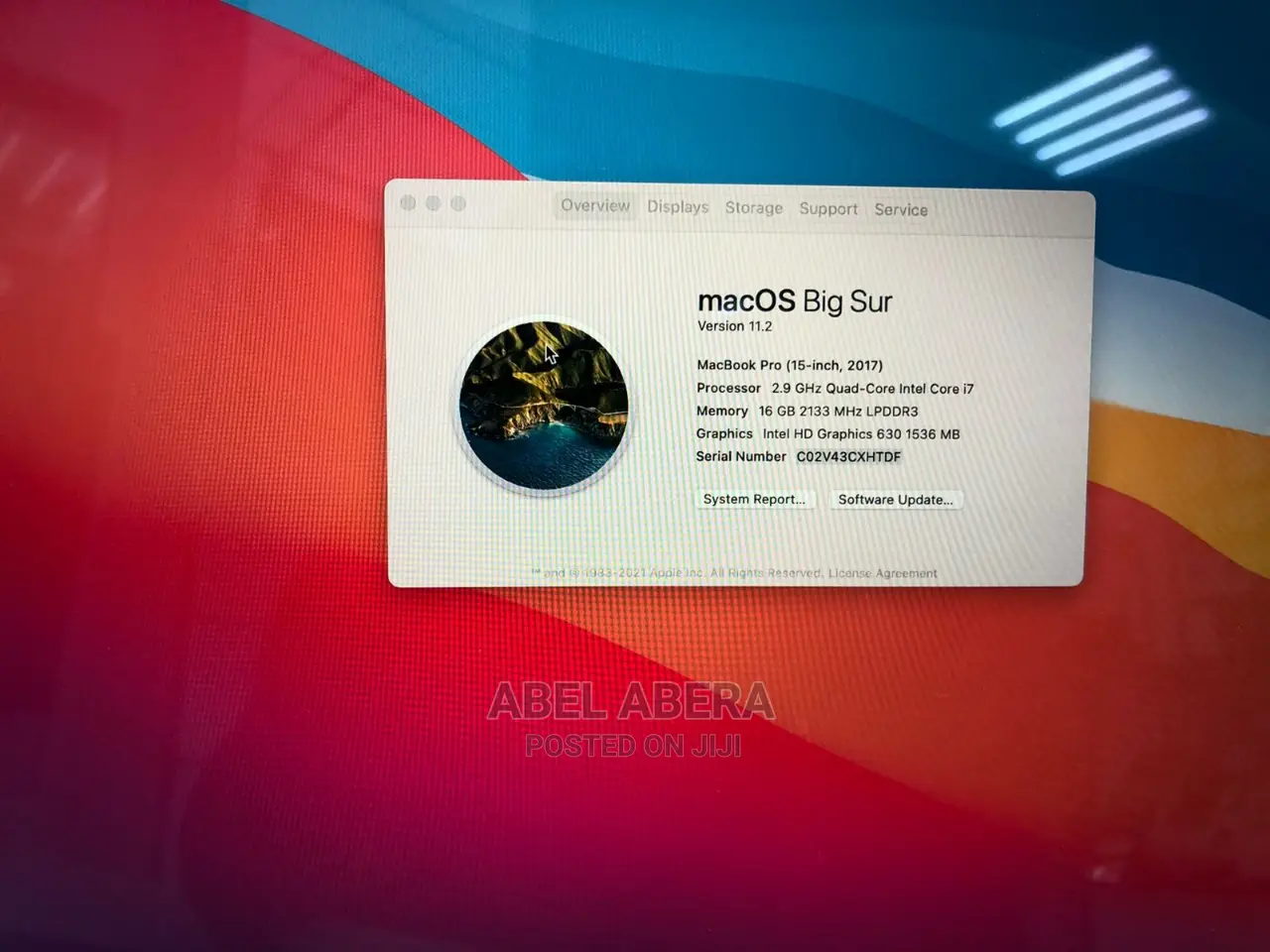 New Laptop Apple MacBook Pro 2017 16GB Intel Core I7 SSD 512GB