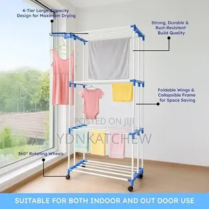 ልብስ ማስጫ (ማድረቂያ) Three Layers of Clothes Hanger