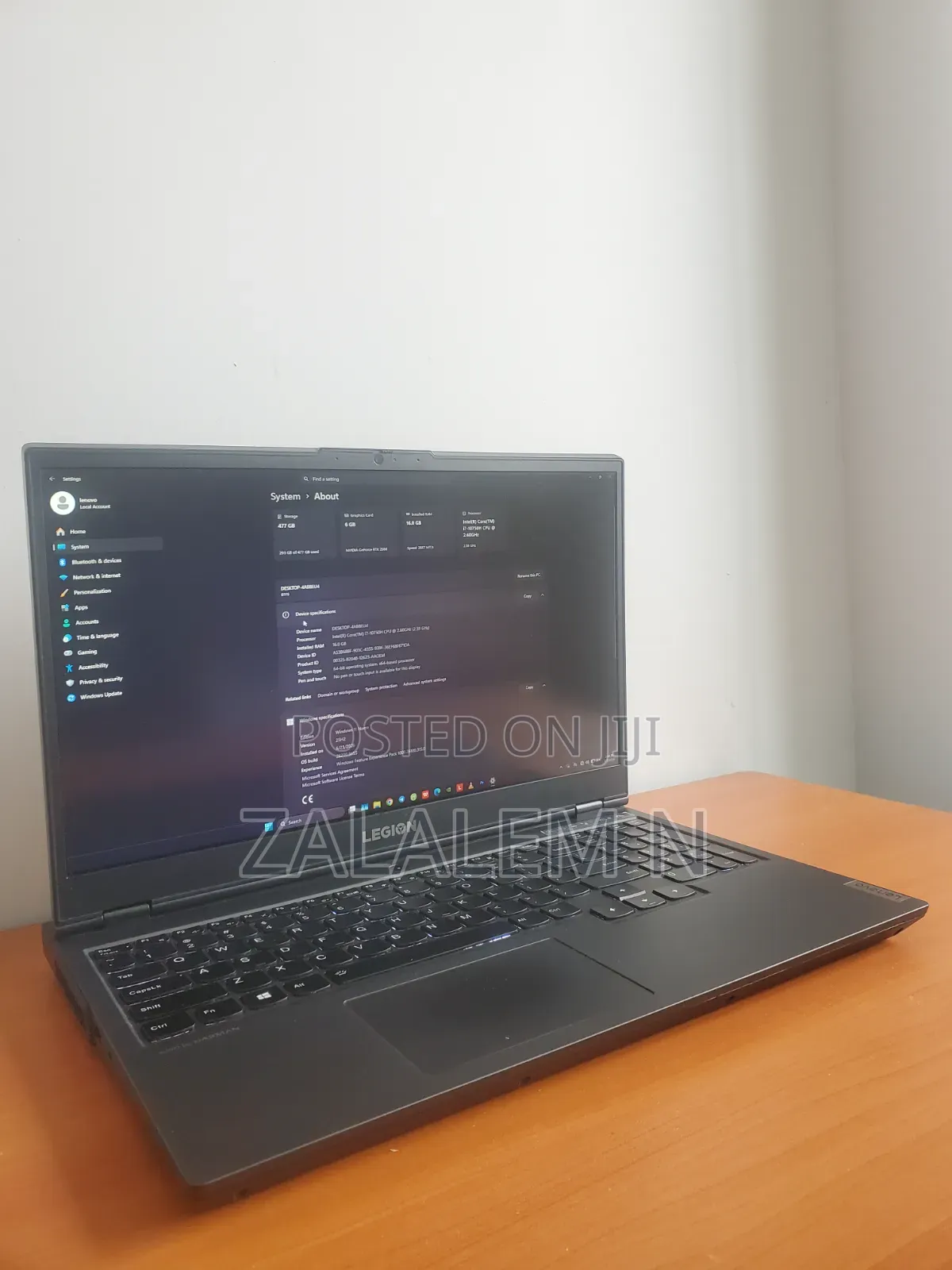 New Laptop Lenovo Legion 5 16GB Intel Core i7 SSD 512GB