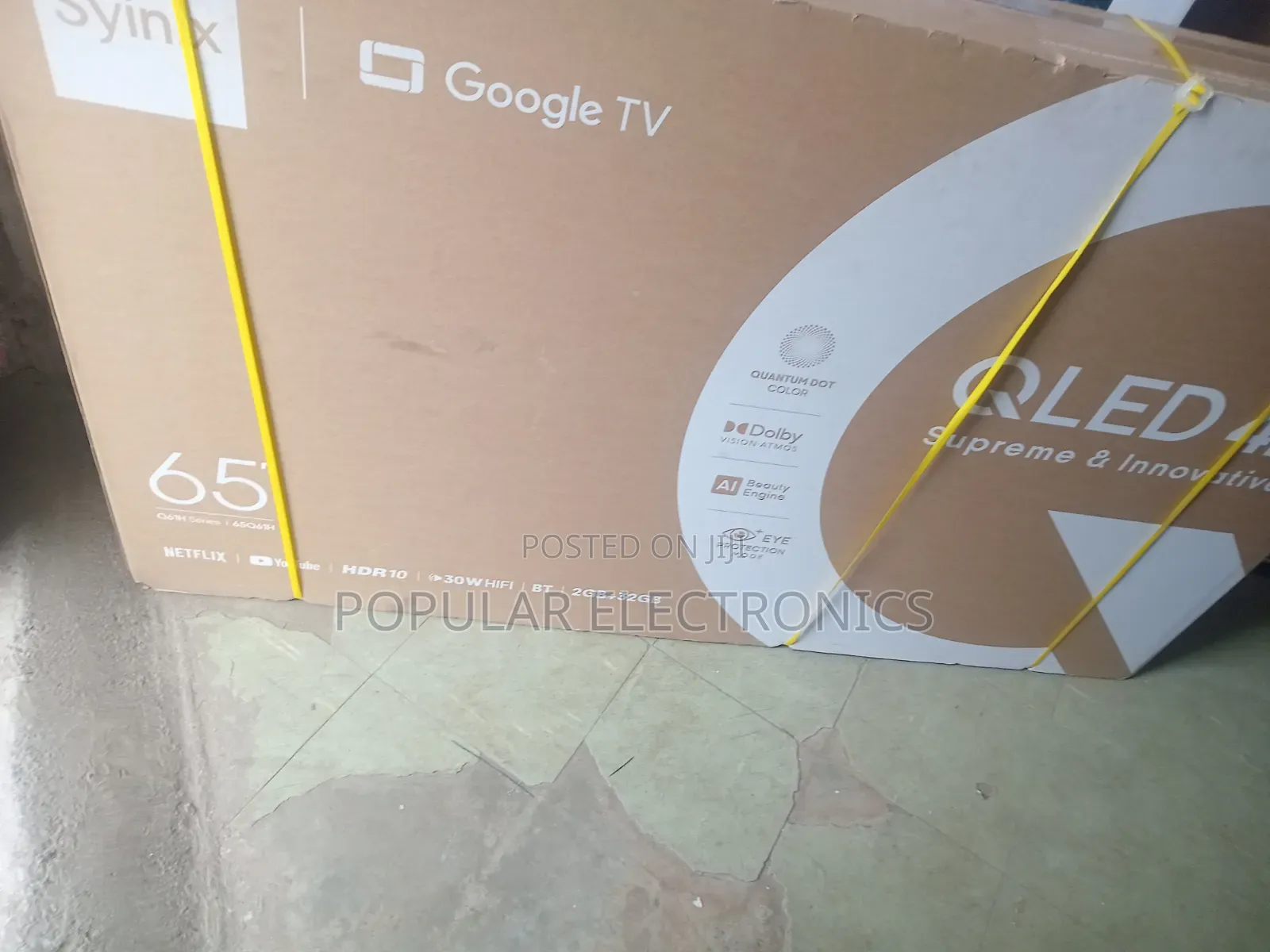 Syinix 65inchi Smart Android TV
