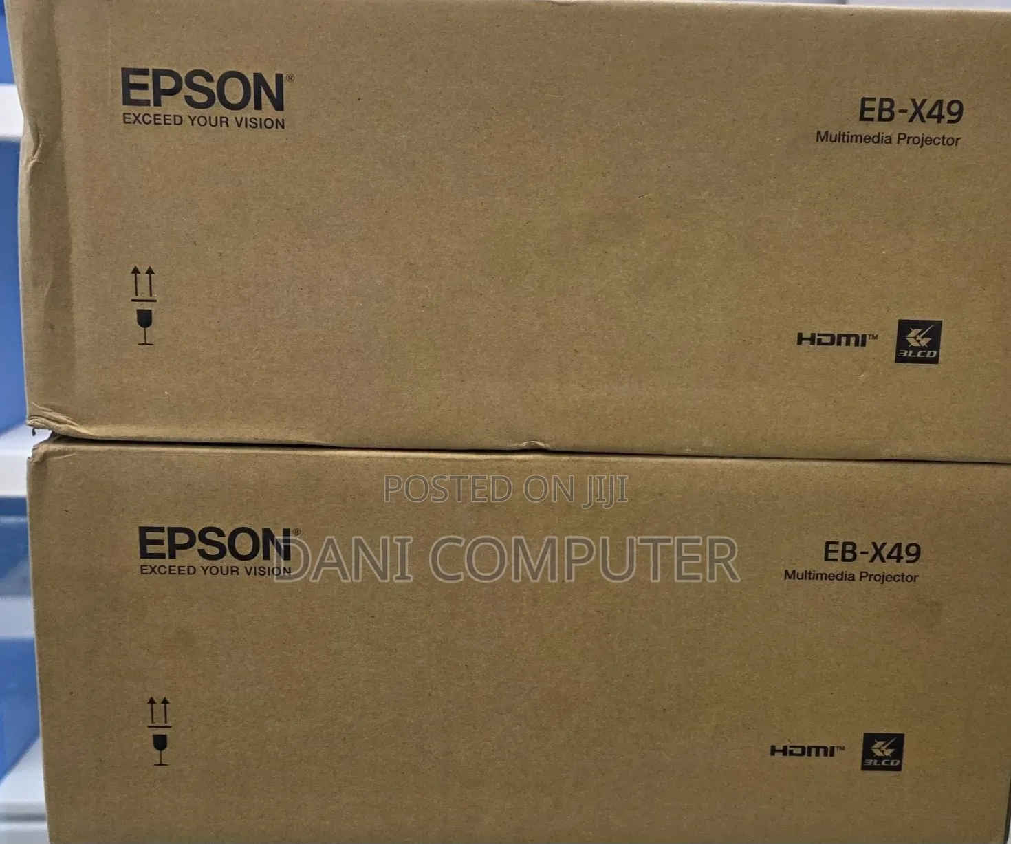 Brand New Epson Projector 
Model : EB-X49 
Technology: 3LCD, RGB Li