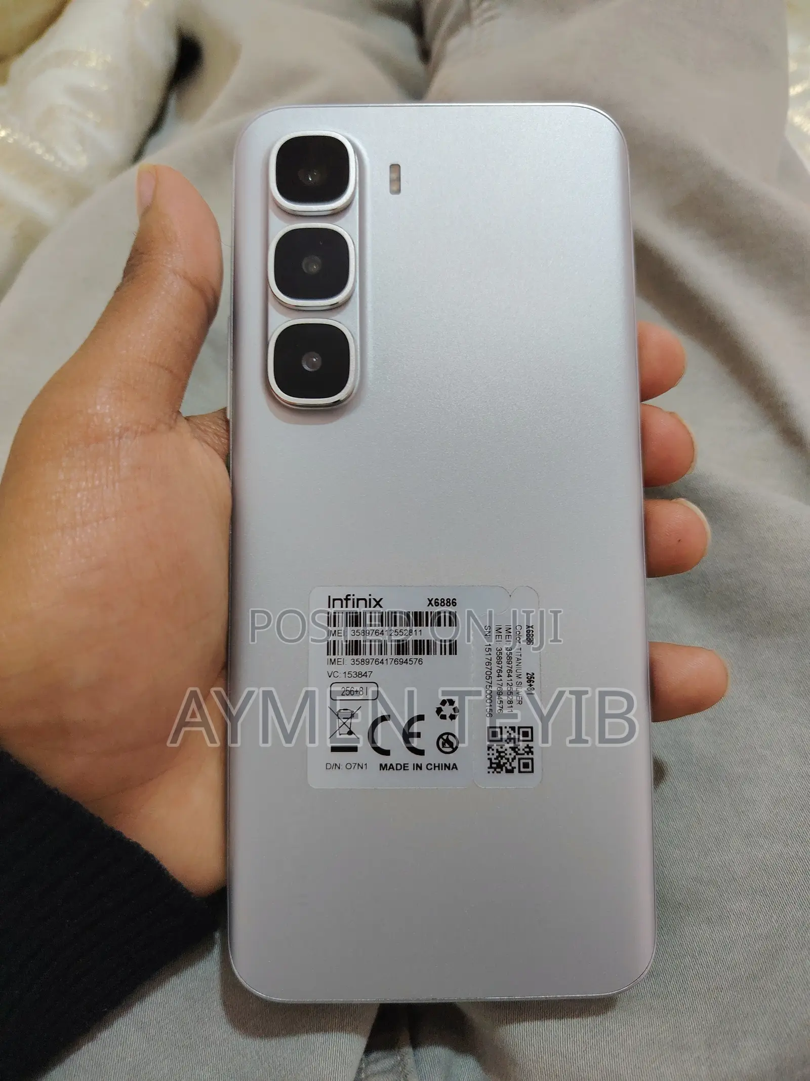 New Infinix Hot 60 Pro+ 256 GB Silver