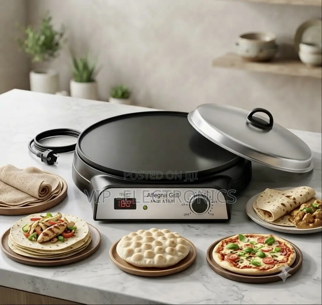 Aflegna Grill Injera Metad the Ultimate Electric Mitad and Cooktop