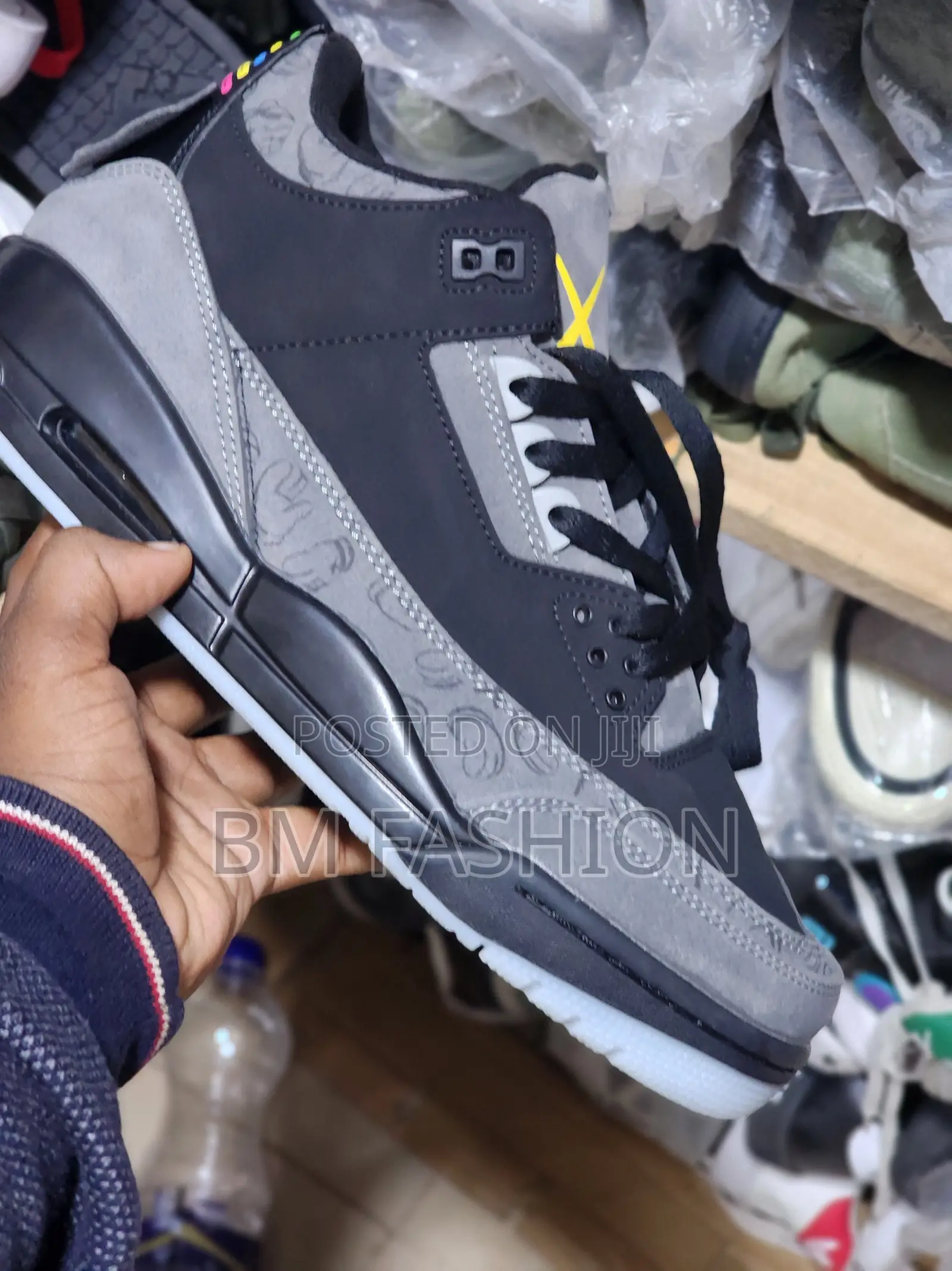 J3 Custom Black Cement Jordan 3