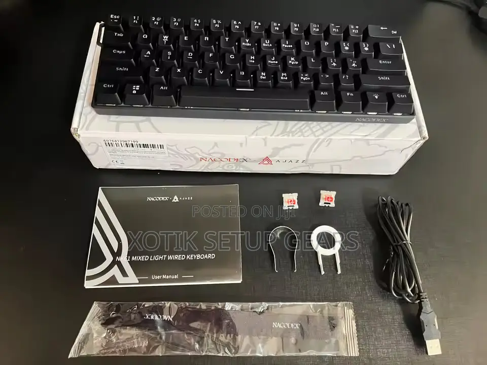 AJAZZ NK61 60% Mechanical Keyboard-Hot Swappable Wired Gaming Keyboard