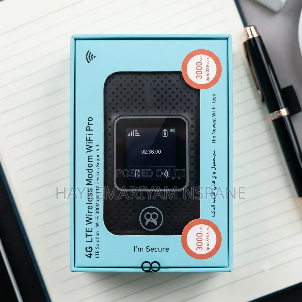 ​4G LTE Wireless Modem WiFi Pro Portable Pocket WiFi (3000mAh)