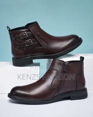 Premium Brown Chelsea Boots (Side Zipped)