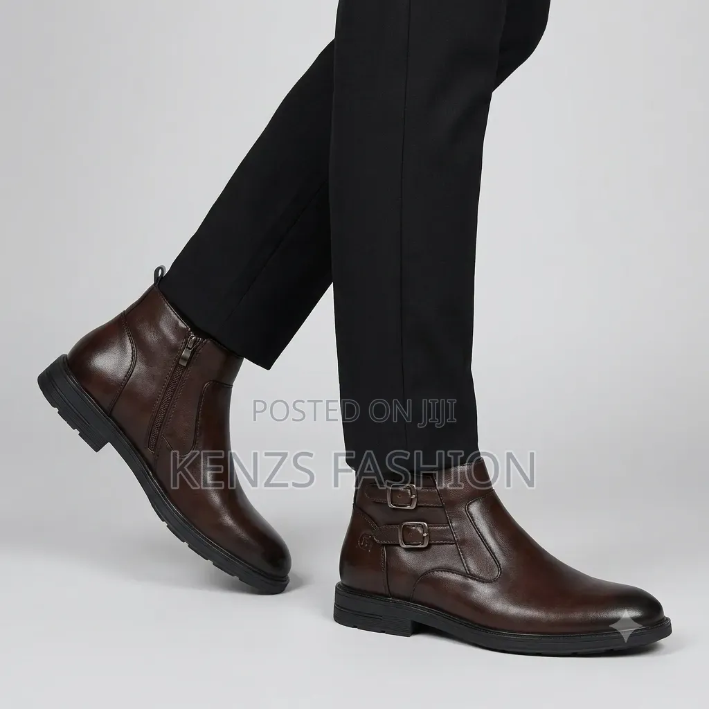 Premium Brown Chelsea Boots (Side Zipped)