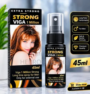 Strong Viga 1 Million Spray 45ml – ለወንዶች የውጭ አጠቃቀም ስፕሬይ