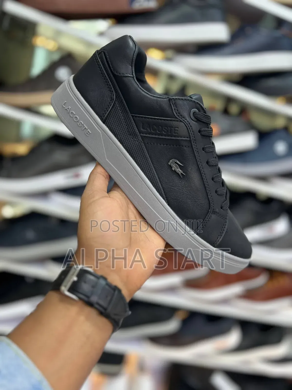 Lacoste Eloop High Master Quality Flat Lather Shoes for Man's