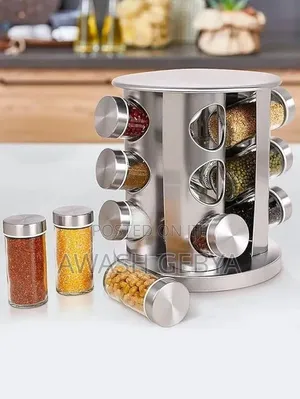 12 Jar Rotating Spice Carousel