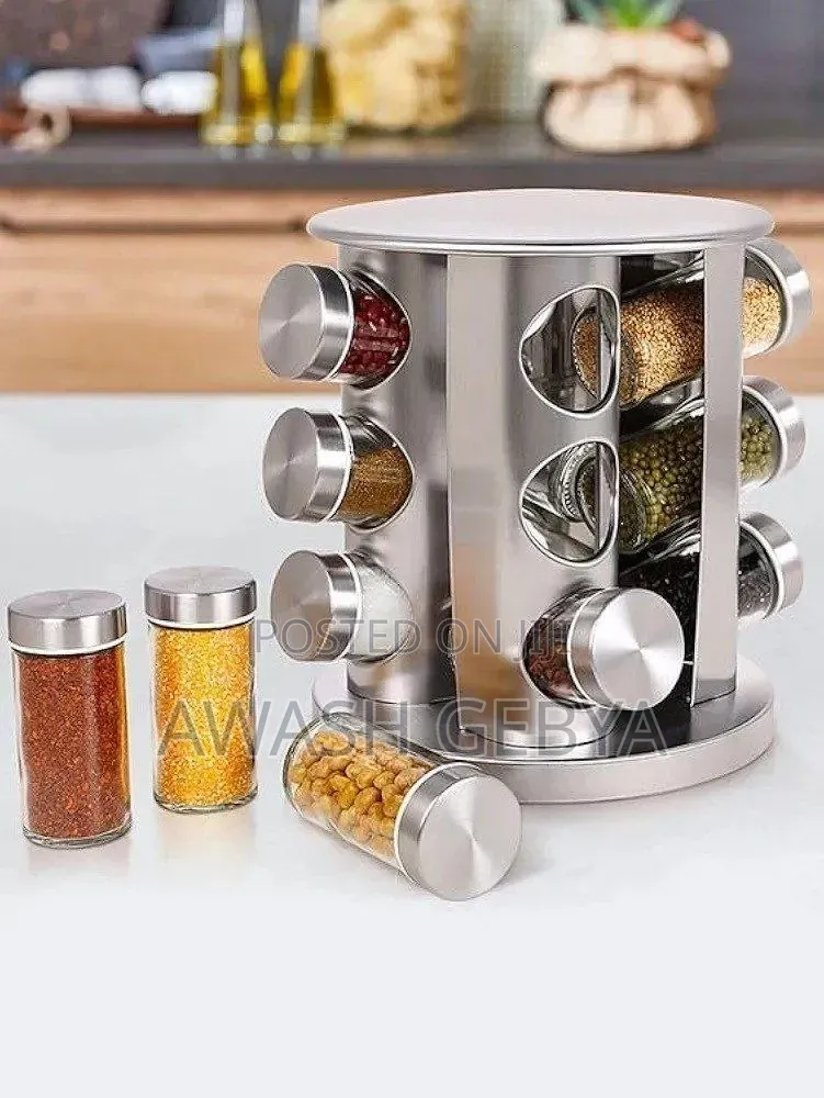 12 Jar Rotating Spice Carousel