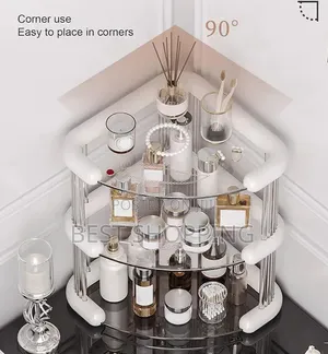 3 Tiers Corner Cosmetics Storage Shelf