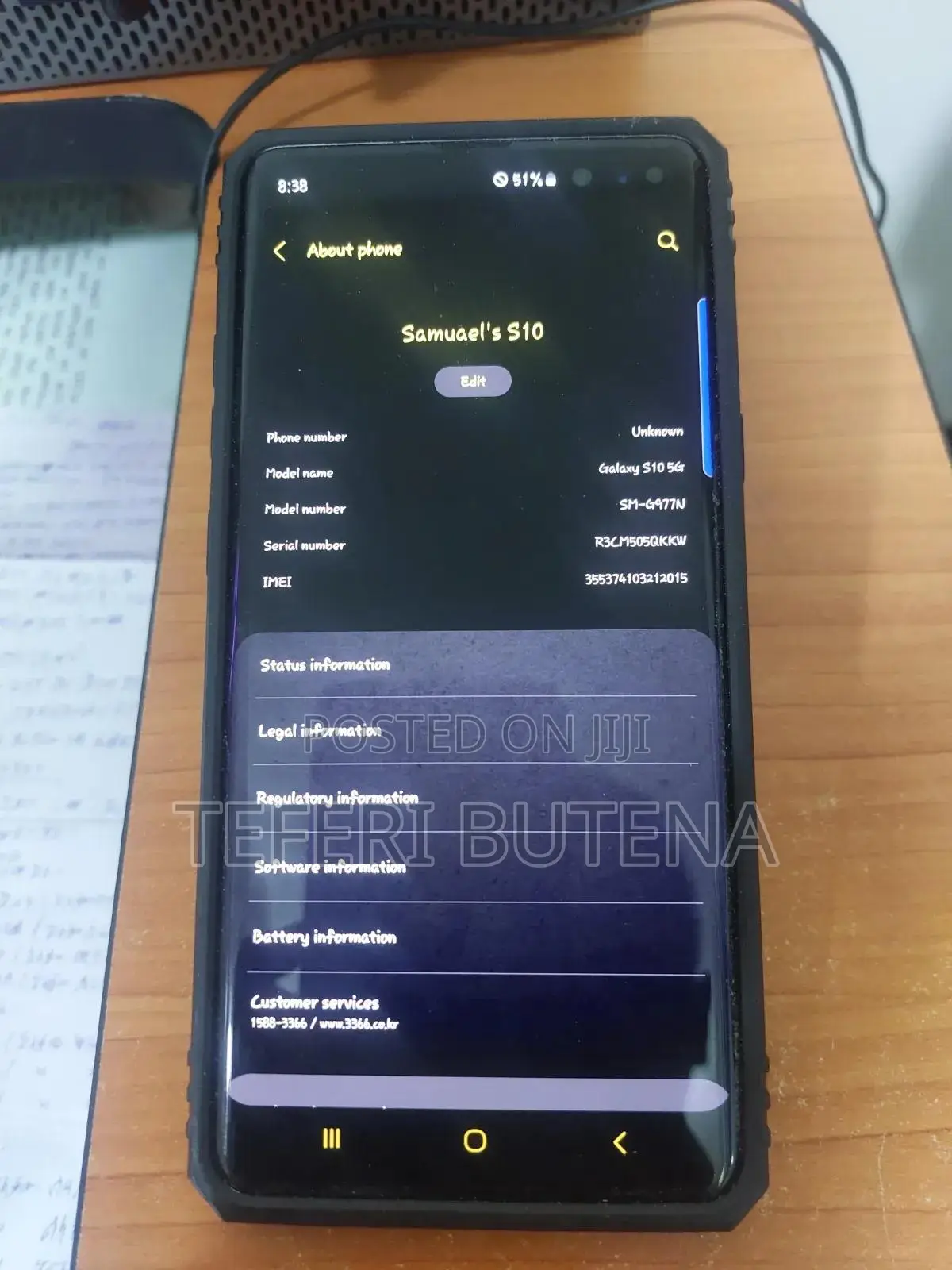 Samsung Galaxy S10 5G 256 GB Blue