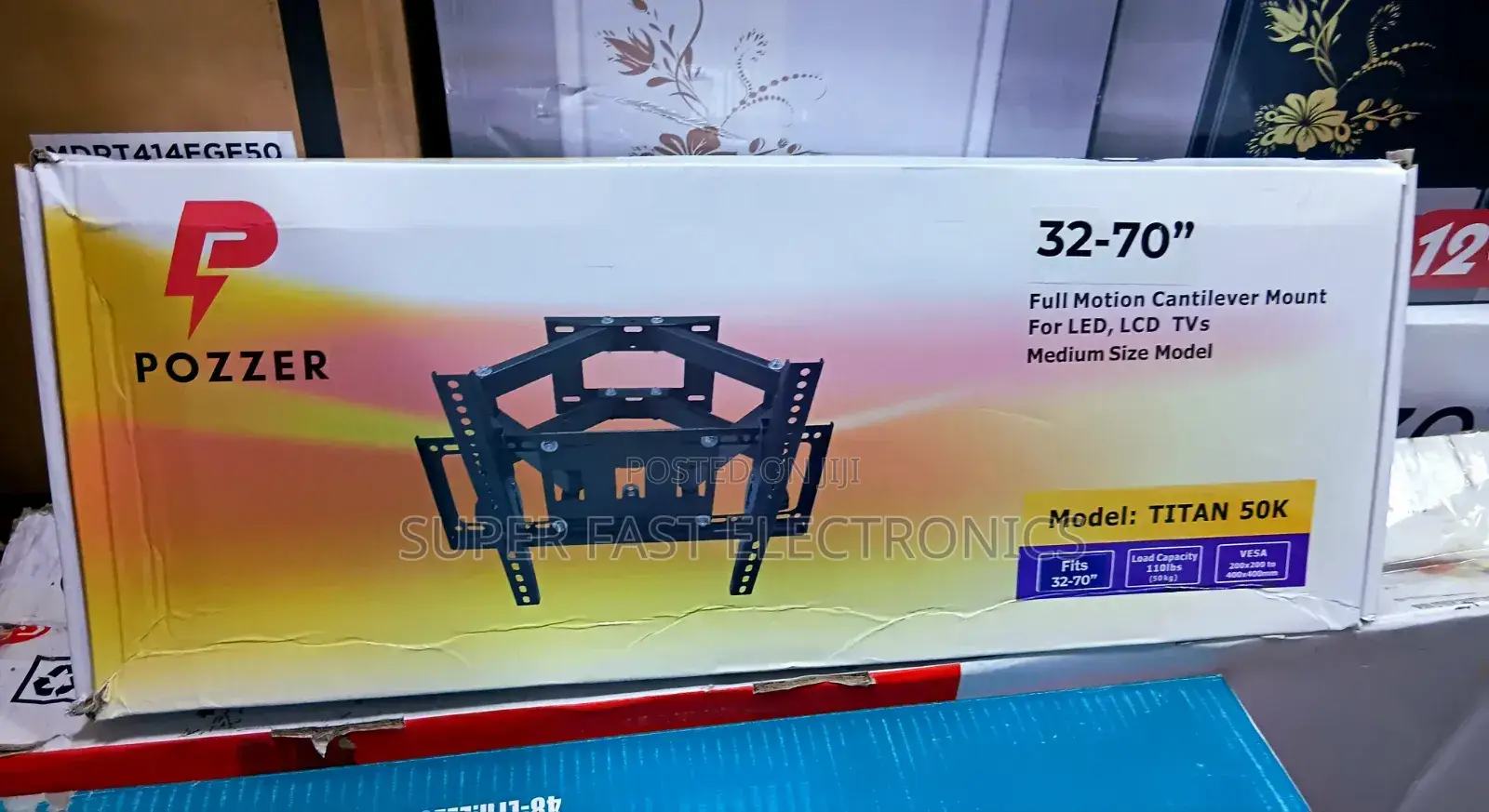 Pozzer TV Wall Mount Full Motion 32–70 Inch – TV Mount
